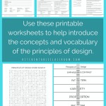 Principles Illustrated Principles Of Design Printable Worksheets Pertaining To Principles Of Design Worksheet
