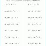 Printable Primary Math Worksheet For Math Grades 1 To 6 Based On The Intended For Operations With Exponents Worksheet