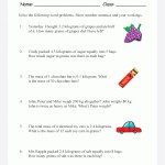 Printable Primary Math Worksheet For Math Grades 1 To 6 Based On The Regarding Mass And Weight Worksheet