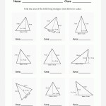 Printable Primary Math Worksheet For Math Grades 1 To 6 Based On The Within Area Of A Triangle Worksheet