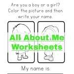 Printable Printable All About Me Worksheets – Goodworksheets For All About Me Worksheet Preschool