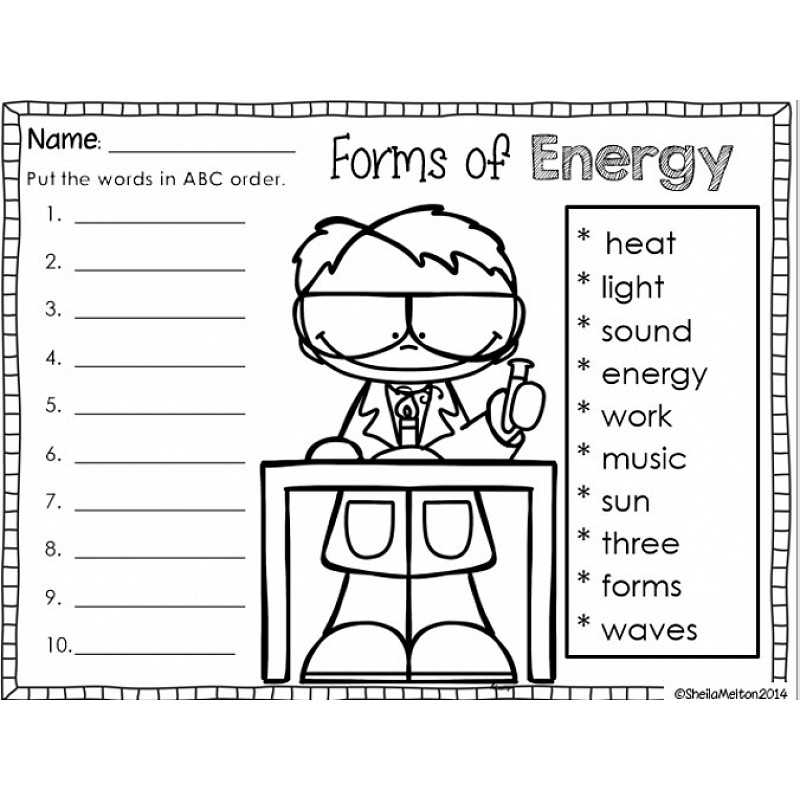 Printables. Heat Light And Sound Worksheets For 4Th Grade with regard to Forms Of Energy Worksheet