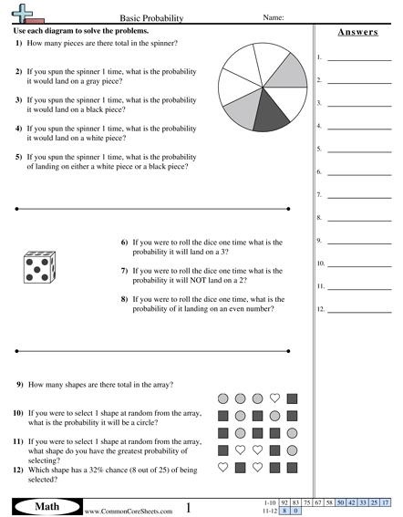 Probability Worksheets High School With Answers - Worksheets Master pertaining to Probability Worksheet High School