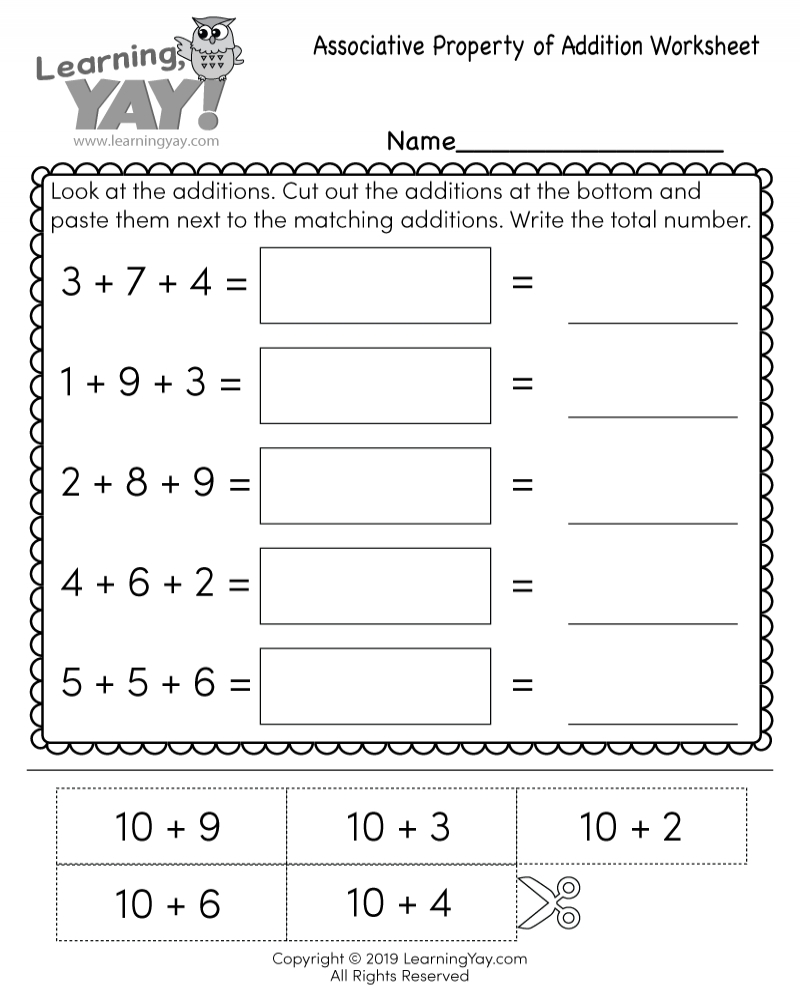 Properties Of Addition Worksheet Grade 3 - Math Worksheets Printable with Properties Of Numbers Worksheet