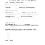 Properties Of Water Worksheet Answer Key — Db Excel Throughout Properties Of Water Worksheet Answers