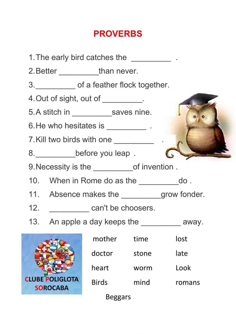 Proverbs Activity Inside Get The Message Worksheet Answers