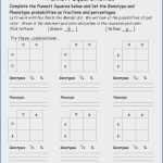 Punnett Square Worksheet One Key Intended For Punnett Square Practice Worksheet