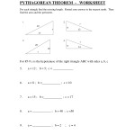 Pythagorean Theorem Worksheet Answer Key intended for Pythagorean Theorem Worksheet With Answers