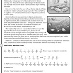 Q4Old – Mrs. Bhandari'S Grade 7 Science Pertaining To Newton's Third Law Worksheet Answers