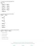 Quiz & Worksheet – Logarithmic Properties Practice Problems | Study Throughout Logarithm Worksheet With Answers