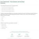 Quiz & Worksheet – Neutralization And Acid Base Reactions | Study Throughout Acid Base Reactions Worksheet
