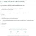Quiz &amp; Worksheet - Washington In The French &amp; Indian War | Study inside French And Indian War Worksheet