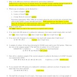 Radioactivity & Half Lives Review Worksheet Regarding Nuclear Decay Worksheet Answers Key