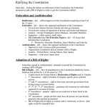 Ratifying The Constitution Worksheet Answers — Db Excel In The Constitution Worksheet Answers