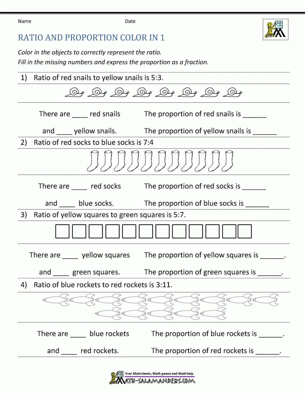 Ratio And Proportion Worksheet Throughout Ratio And Proportion Worksheet