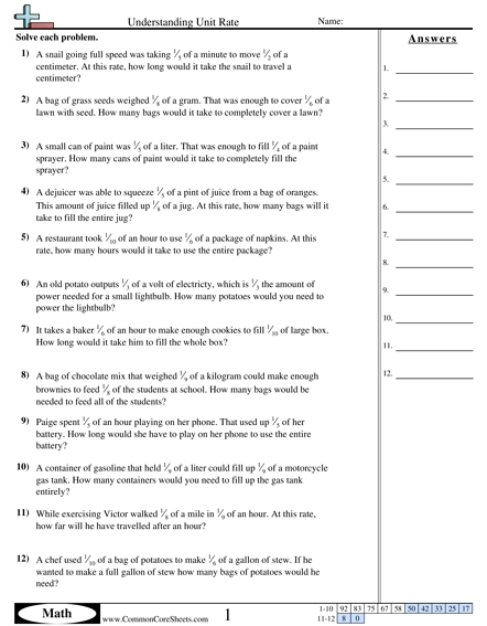 Ratio Worksheet - Skeletal System Worksheet Answers Com Muscular Worksheets Samples With Unit Rate Word Problems Worksheet