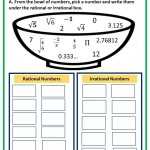 Rational Vs Irrational Numbers Worksheet with regard to Rational Or Irrational Worksheet