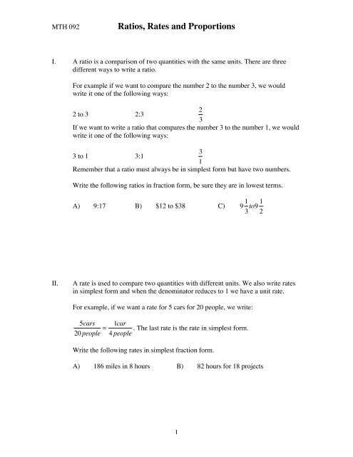 Ratios, Rates And Proportions Worksheet regarding Ratios And Rates Worksheet