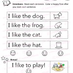 Reading Comprehension Worksheets - Reading With Sight Word: Like intended for Sight Word Like Worksheet