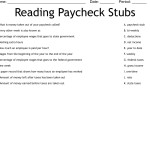 Reading Paycheck Stubs Worksheet - Wordmint regarding Reading A Pay Stub Worksheet