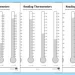 Reading Thermometers Up In 2S 5S 10S Worksheet - Reading Thermometers with Reading A Thermometer Worksheet