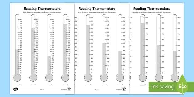 Reading Thermometers Up In 2S 5S 10S Worksheet - Reading Thermometers with Reading A Thermometer Worksheet