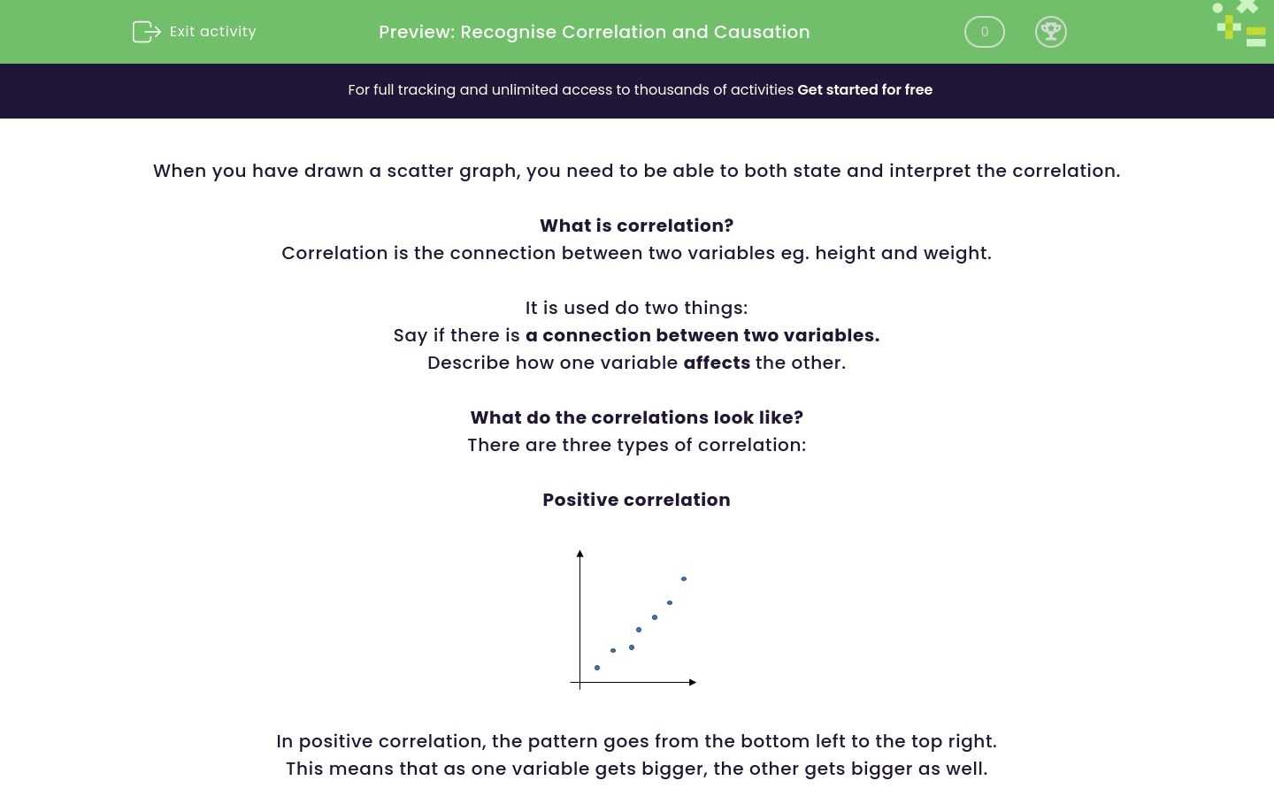 Recognise Correlation And Causation Worksheet - Edplace For Correlation Vs Causation Worksheet