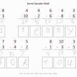 Relentlessly Fun, Deceptively Educational: Secret Decoder Math Pertaining To Get The Message Math Worksheet
