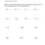 Repeating Decimals To Fractions Worksheet Pertaining To Repeating Decimals To Fractions Worksheet