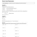 Reteach 5 4 Factor Linear Expressions Worksheet For Factoring Linear Expressions Worksheet