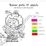 Review Parts Of Speech – Esl Worksheet By Olgajmart Pertaining To Parts Of Speech Review Worksheet