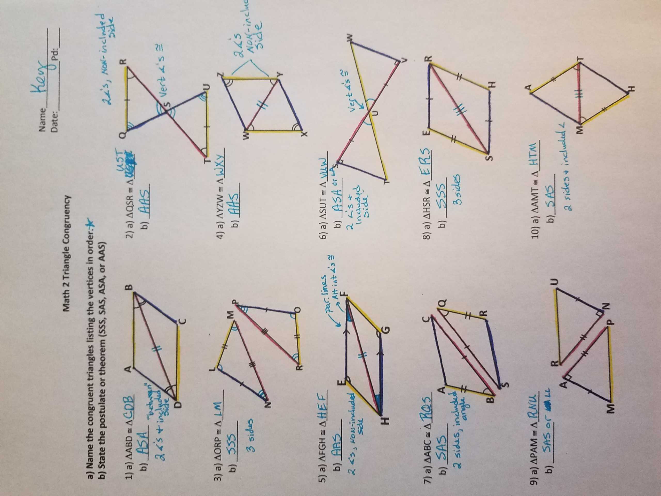 Right Triangle Congruence Proofs Hl Worksheet Answers - Greenium intended for Triangle Proofs Worksheet Answers
