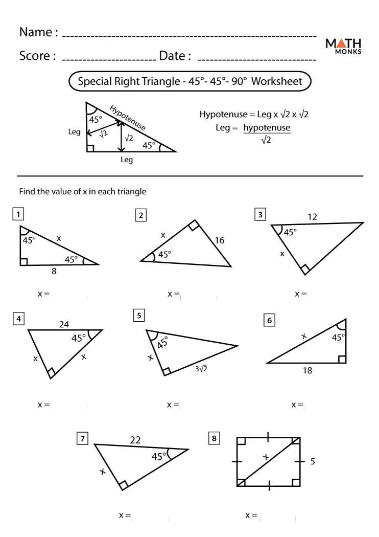 Right Triangle Trig Worksheet pertaining to Right Triangle Trig Worksheet Answers