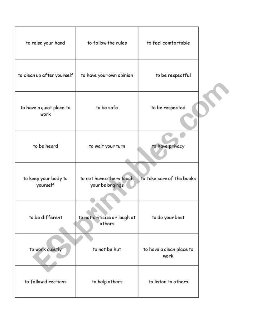 Rights And Responsibilities Worksheet for Rights And Responsibilities Worksheet