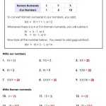 Roman Numerals Worksheet/Numbers Worksheet For Kids In Pdf Throughout Roman Numerals Worksheet Pdf
