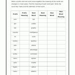 Root Words Activity Within Root Words Worksheet Pdf