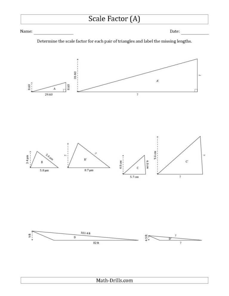 Scale Factor Worksheet 7Th Grade Pdf With Answers - Kidsworksheetfun with Scale Factor Worksheet 7Th Grade
