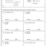 Scientific Notation Worksheet 21Th Grade Inside Scientific Notation Worksheet 8Th Grade