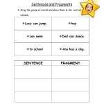Sentence And Fragment Online Worksheet With Regard To Sentence Or Fragment Worksheet