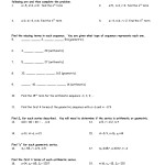 Sequences And Series Worksheet – Markdrumtracks Within Arithmetic Sequences And Series Worksheet