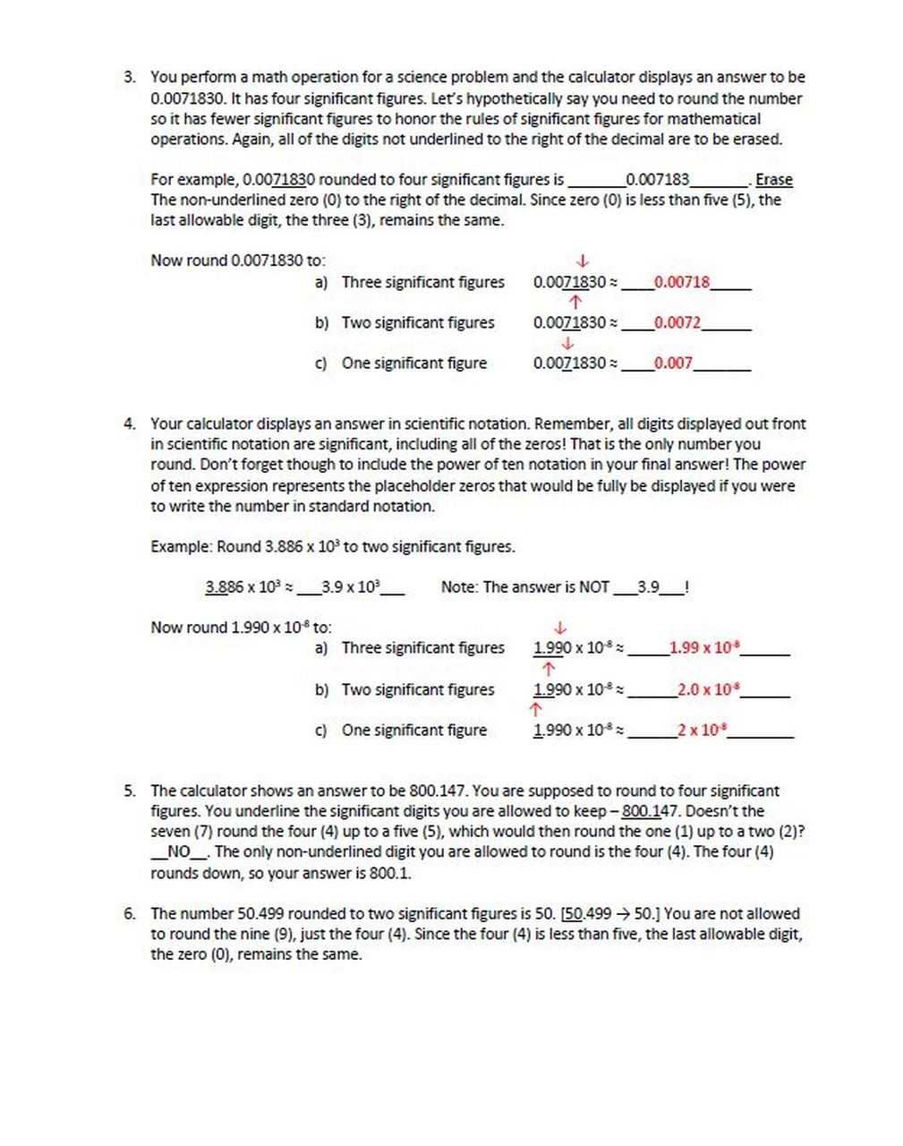 Significant Figures Worksheet Answers | Worksheet For Education With Significant Figures Worksheet Answers