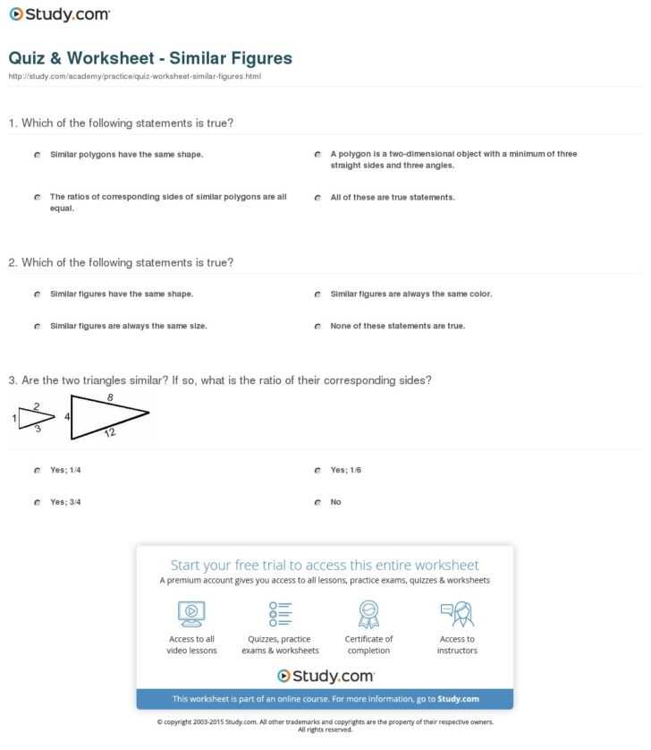 Similar Figures Worksheet Answer Key — Db-Excel pertaining to Similar Figures Worksheet Answer Key