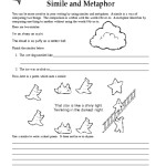 Similes And Metaphors Worksheets Within Similes And Metaphors Worksheet