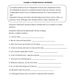 Simple Compound And Complex Sentences Worksheet Pdf With Answers — Db Within Compound Sentences Worksheet With Answers