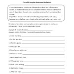 Simple Compound Complex Sentences Worksheet Within Simple And Compound Sentence Worksheet