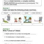 Simple Machine Worksheets / Simple Machines Worksheets / Below, You pertaining to Simple Machines Worksheet Middle School