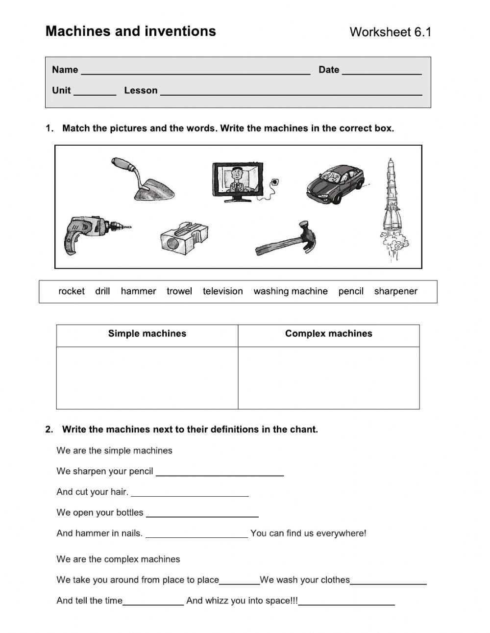 Simple Machines Worksheet Answer Key Pdf - Handmadened Within Bill Nye Simple Machines Worksheet