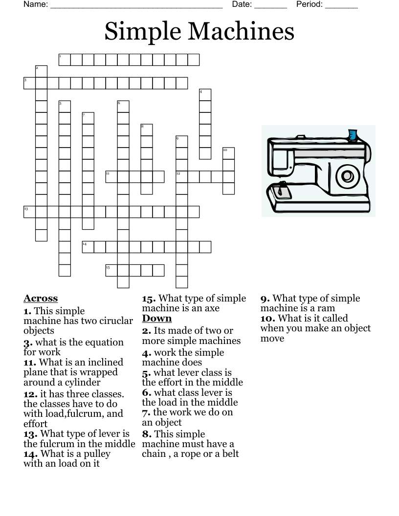Simple Machines Worksheet Answers Throughout Simple Machines Worksheet Answers