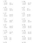 Simplifying Radicals Worksheet Answer Key Throughout Simplifying Radicals Worksheet Answers