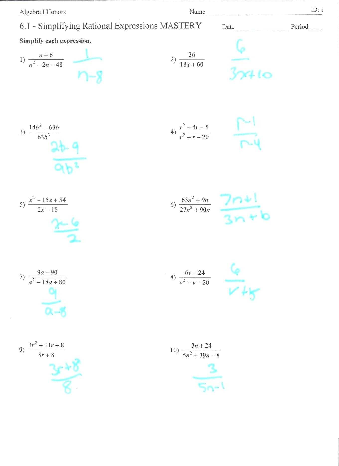 Simplifying Rational Exponents Worksheet | Worksheet For Education with Simplifying Rational Exponents Worksheet